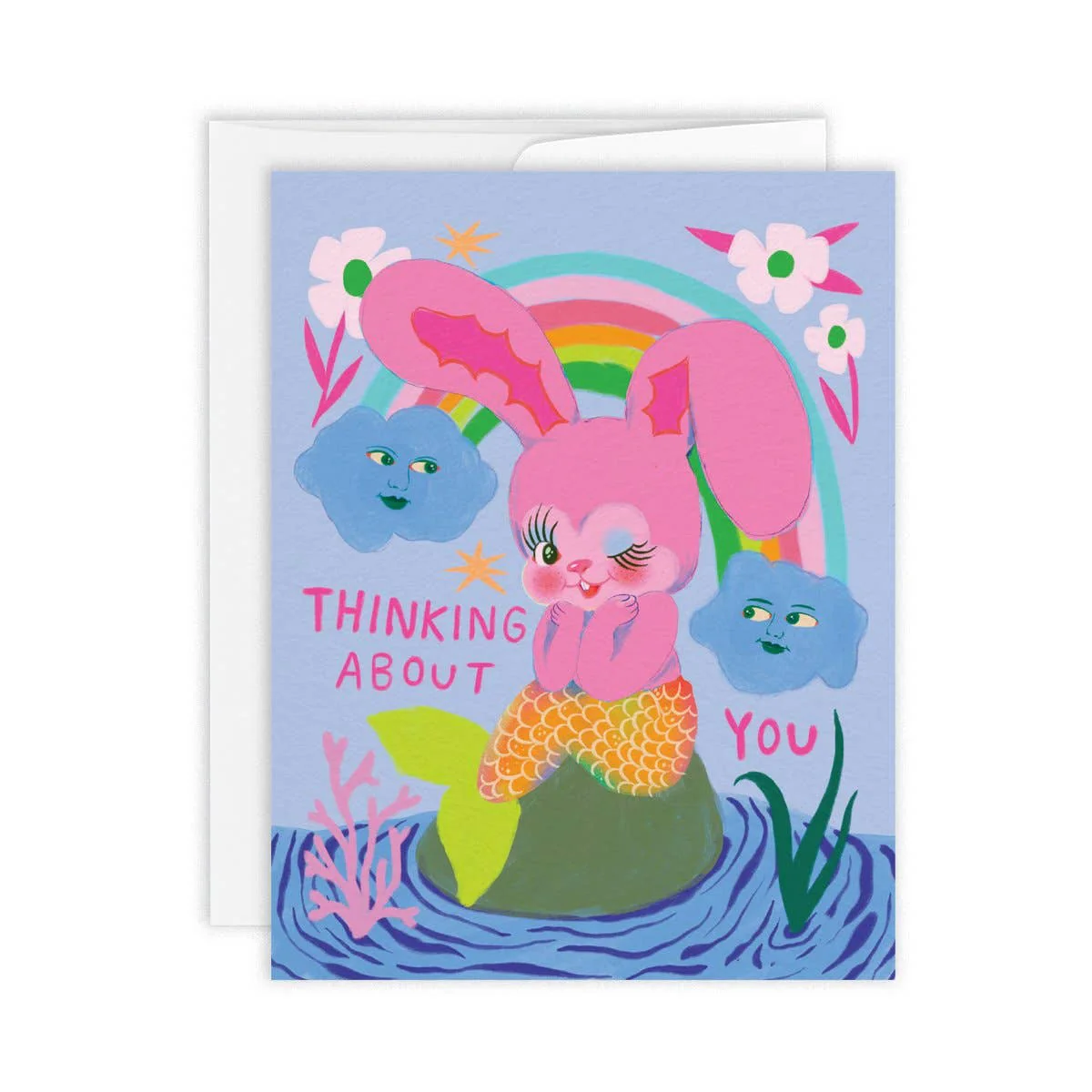 Bunny Mermaid Card