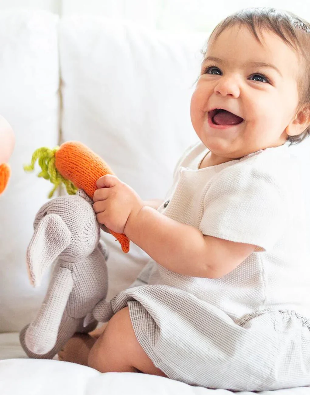 Bunny Stuffed Animal: Gray - Image 3
