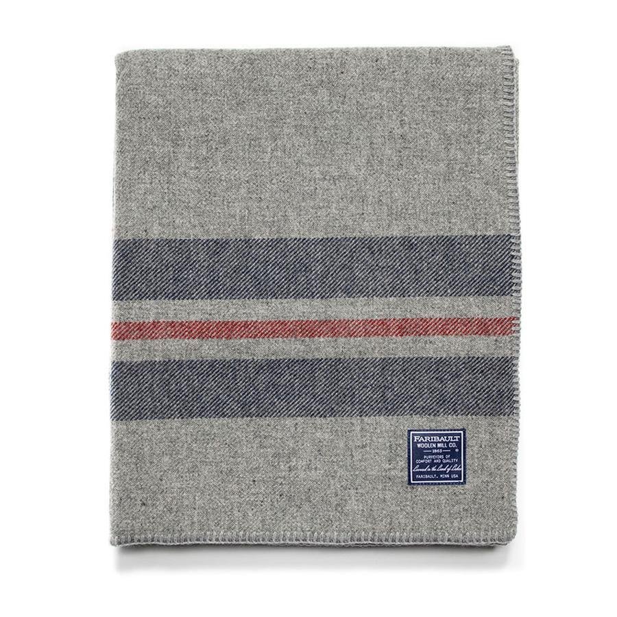 Cabin Stripe Wool Throw - Image 2