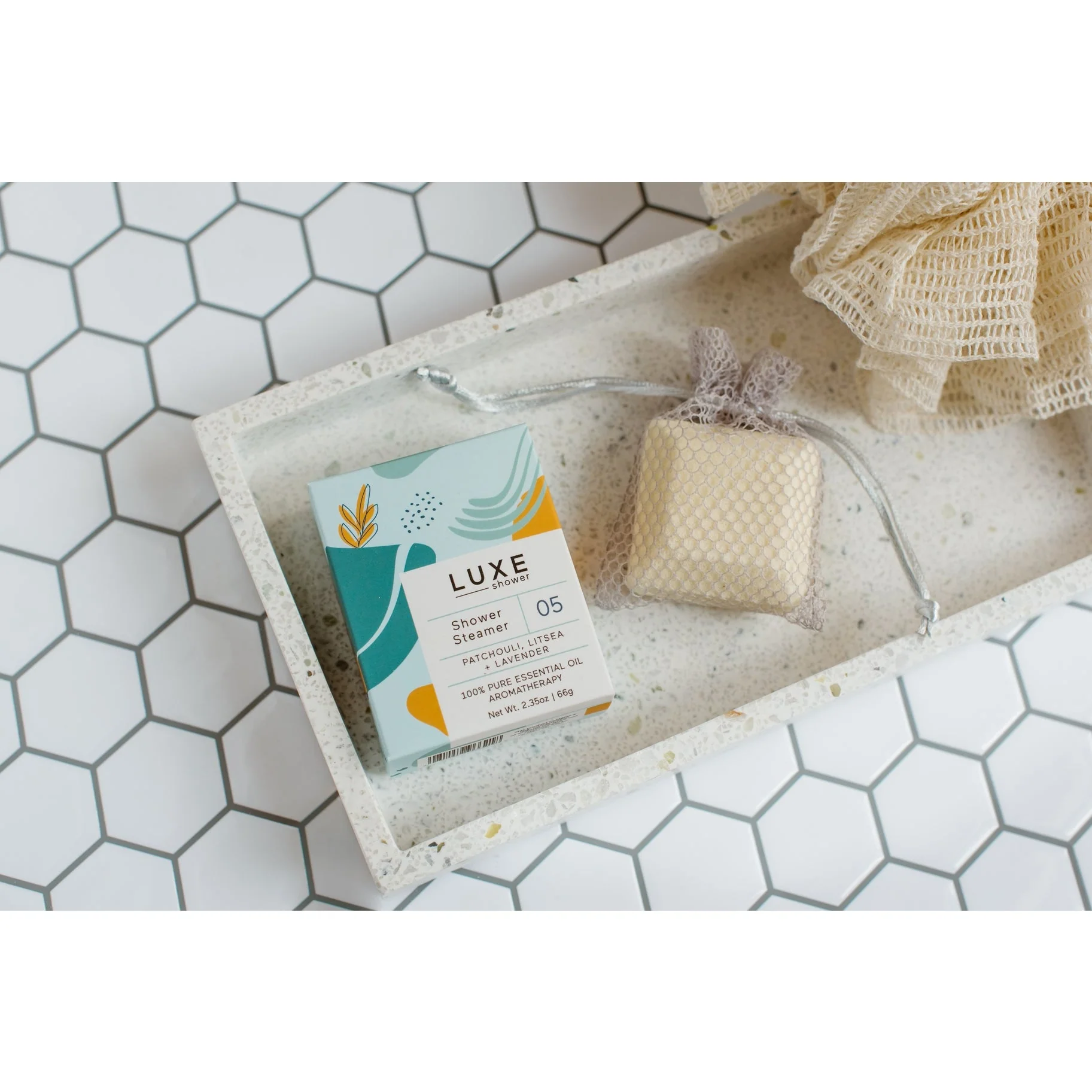 Luxe Patchouli, Litsea, + Lavender Shower Steamer - Image 2