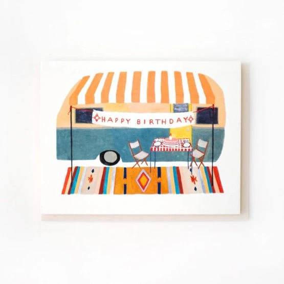 Camper Trailer Birthday Card - Image 2