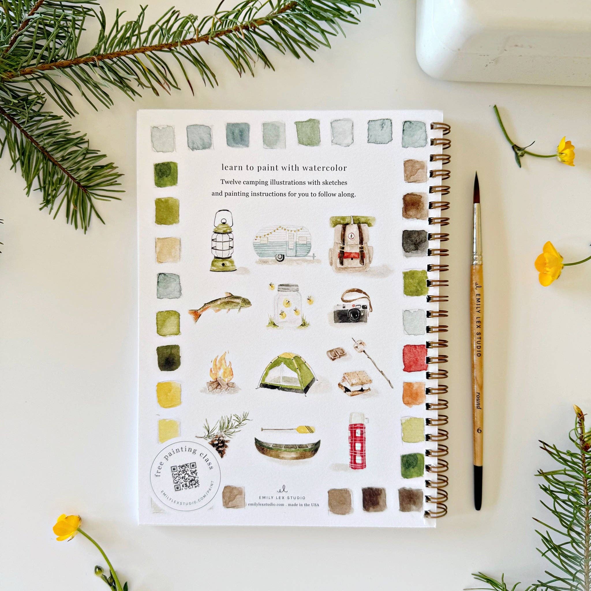 Camping Watercolor Workbook - Image 2