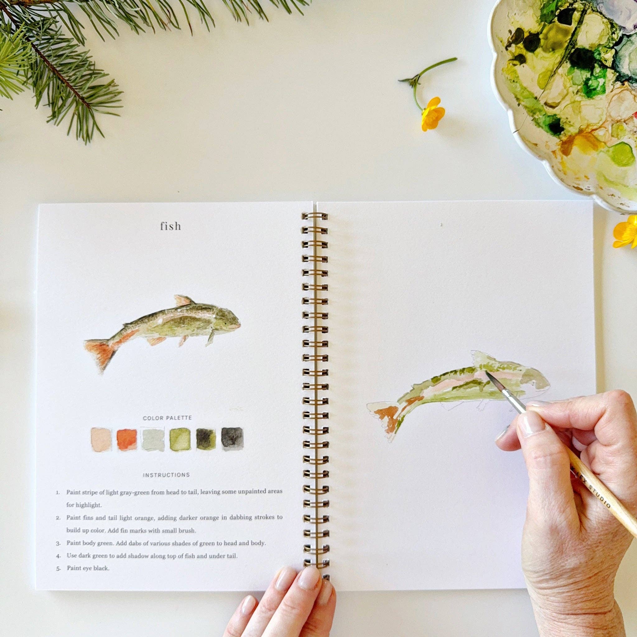 Camping Watercolor Workbook - Image 6