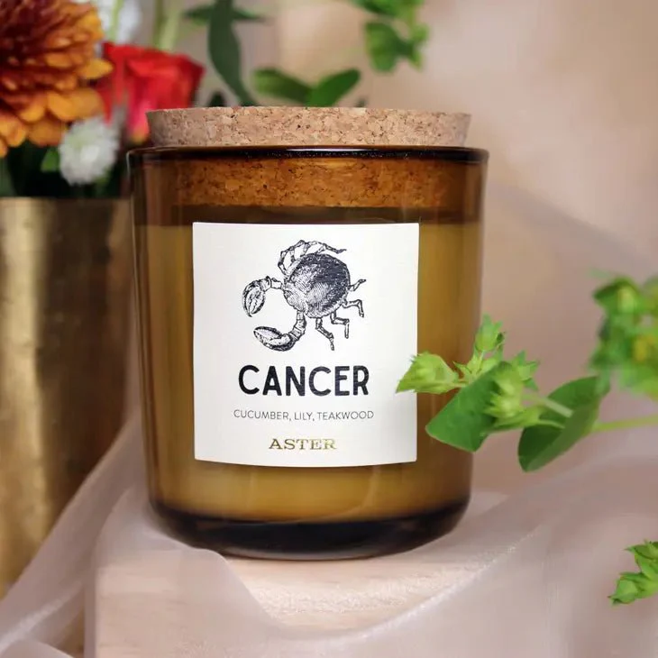 Cancer Zodiac Candle - Image 2