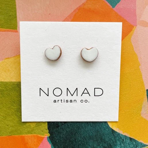 Candy Heart Ceramic Earrings - Image 2
