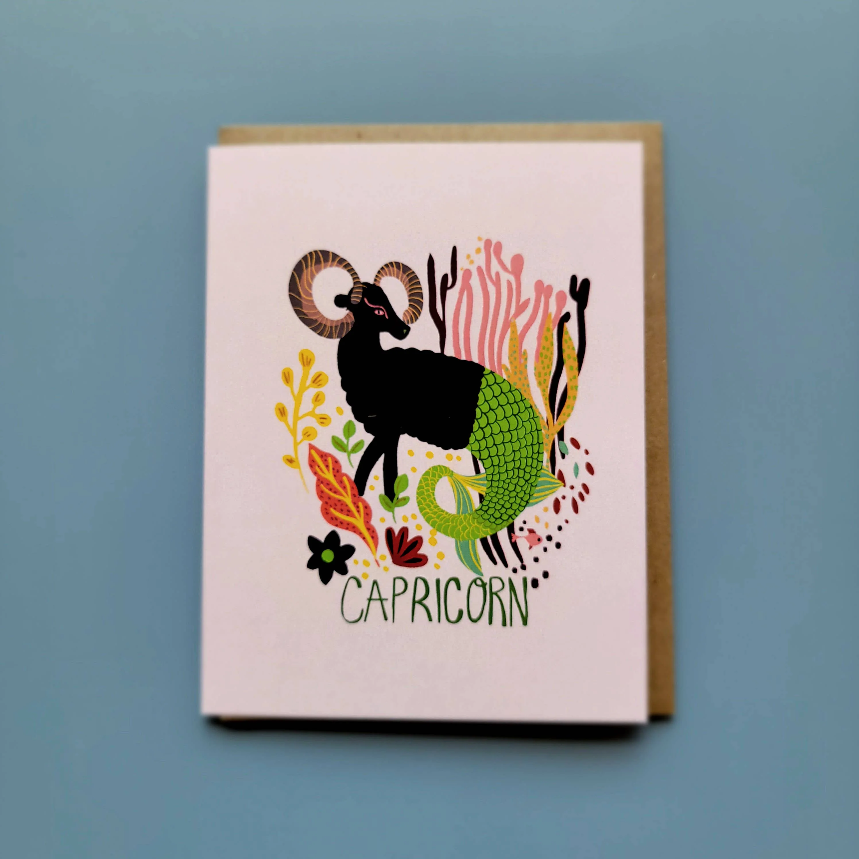 Capricorn Zodiac Greeting Card - Image 2