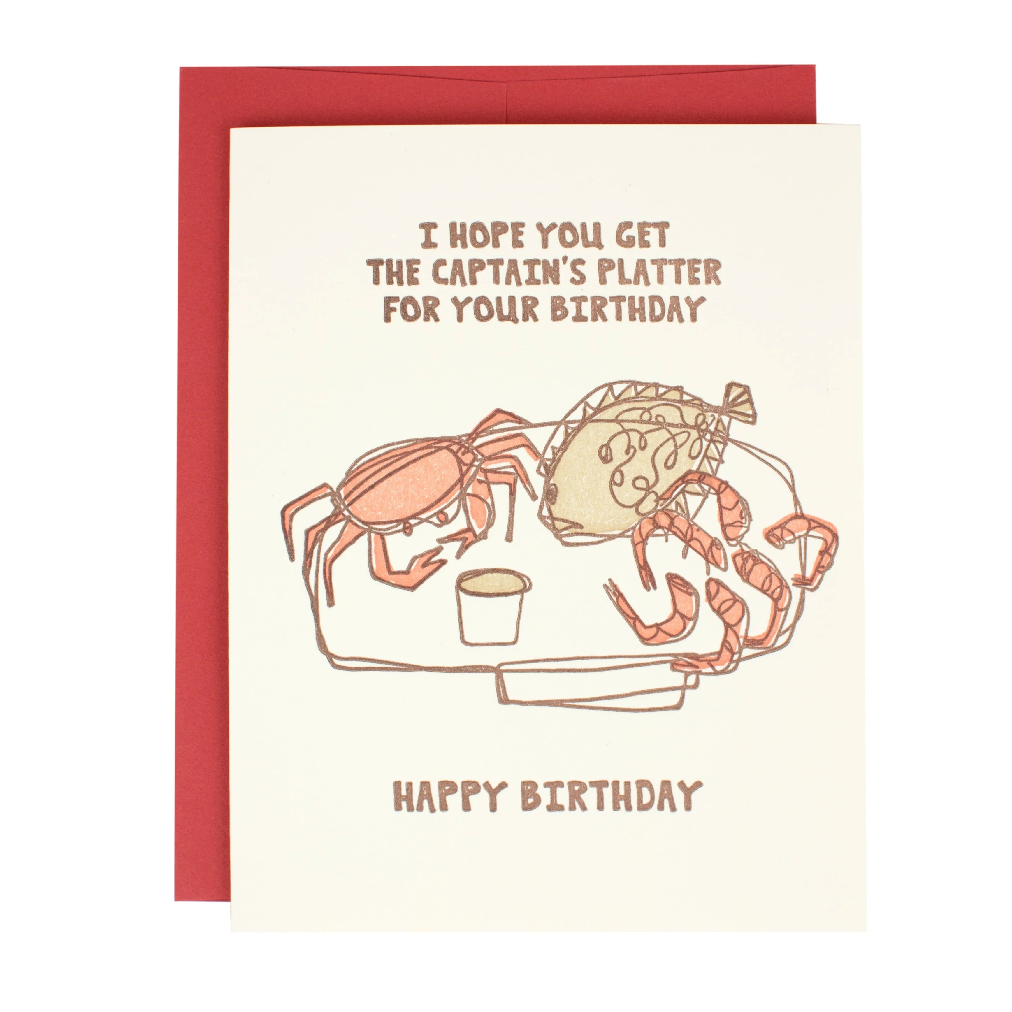 Captain's Platter Birthday Card