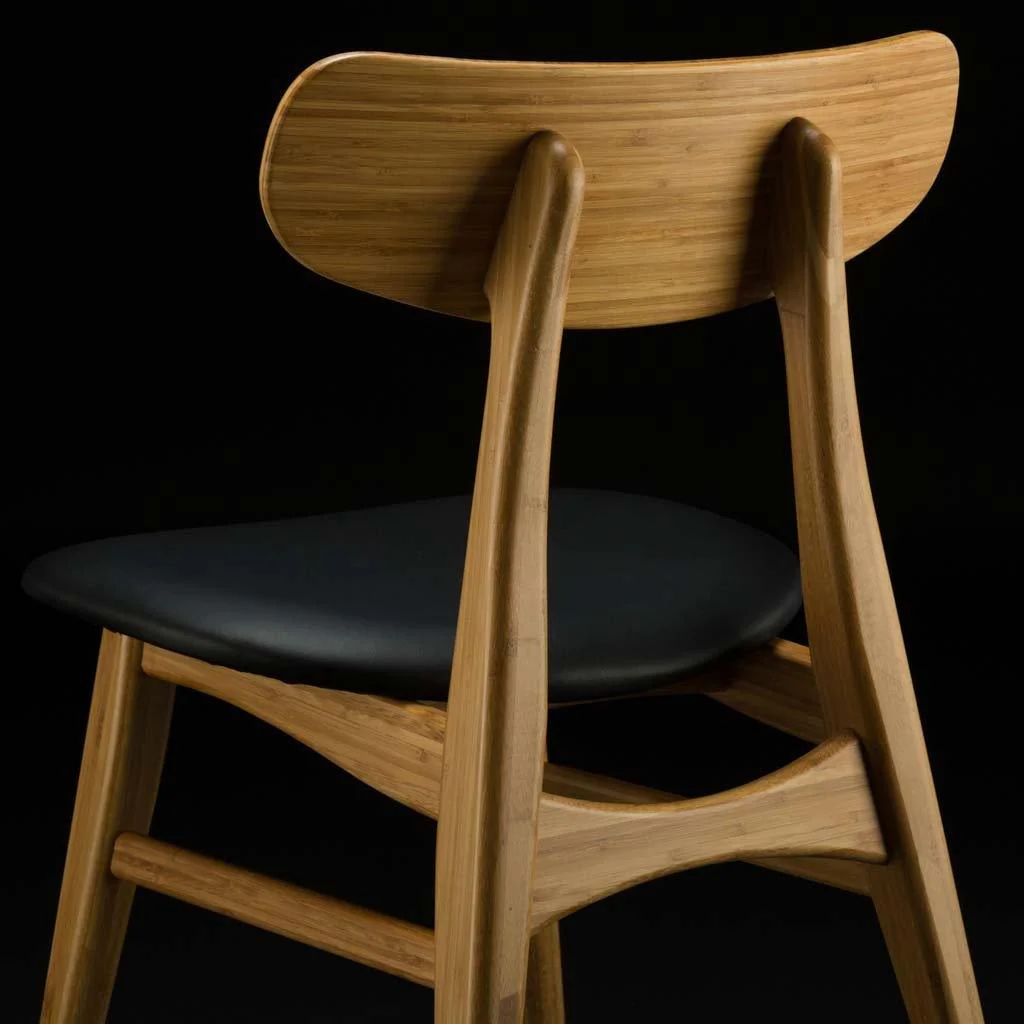 Cassia Dining Chair with Leather Seat - Boxed set of 2 - Image 5