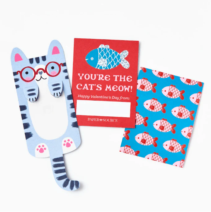 Cat Bookmark Valentines Cards - Image 2