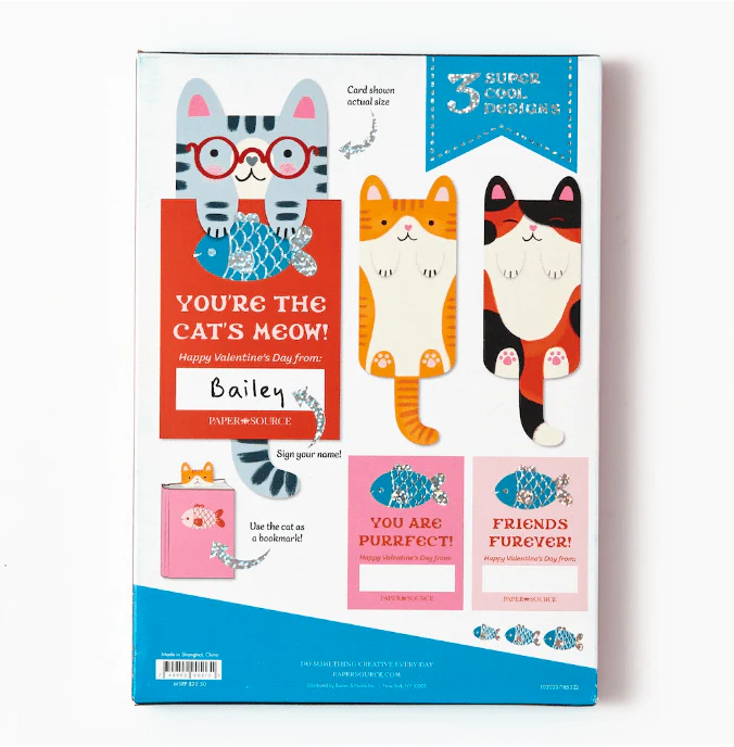 Cat Bookmark Valentines Cards - Image 4