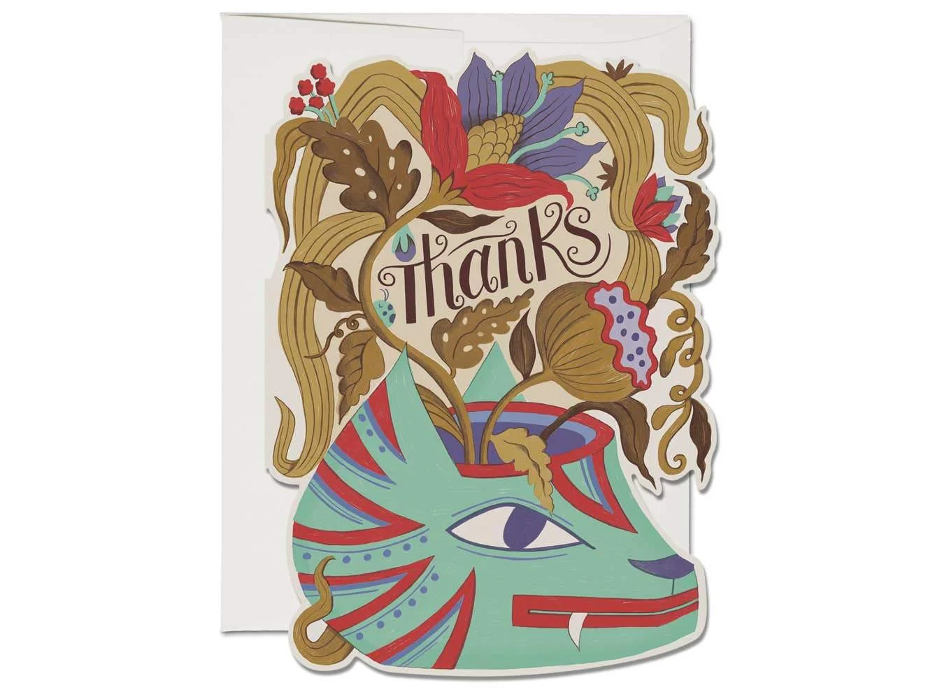 Cat Vase Thank You Card
