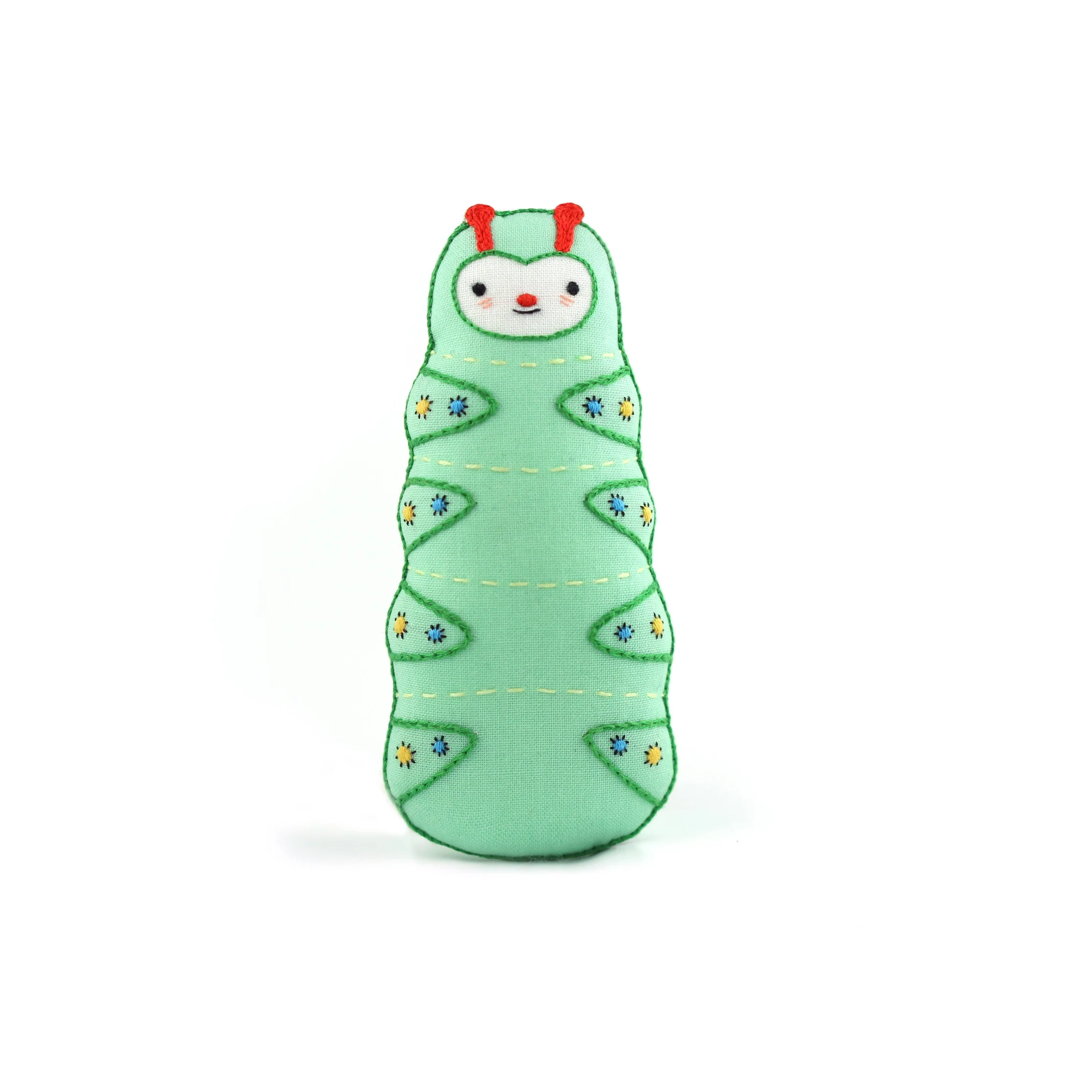 Stuffed Caterpillar Embroidery Kit - Image 3