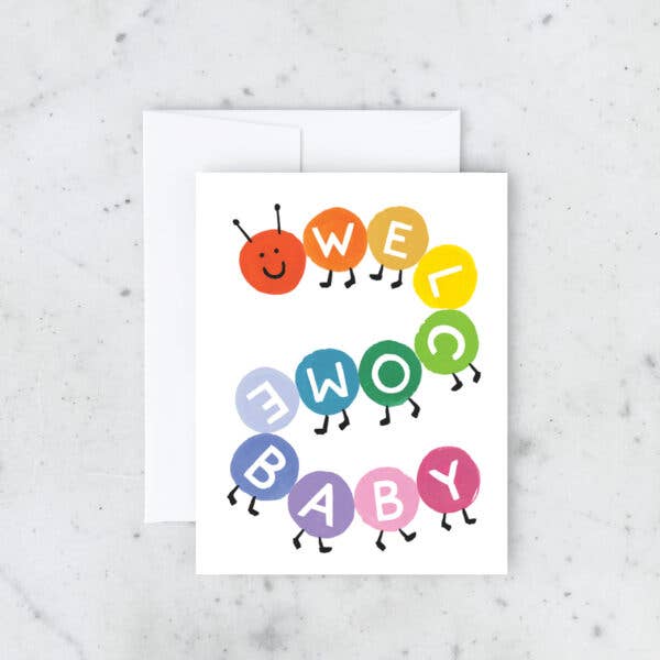 Caterpillar Baby Card - Image 2