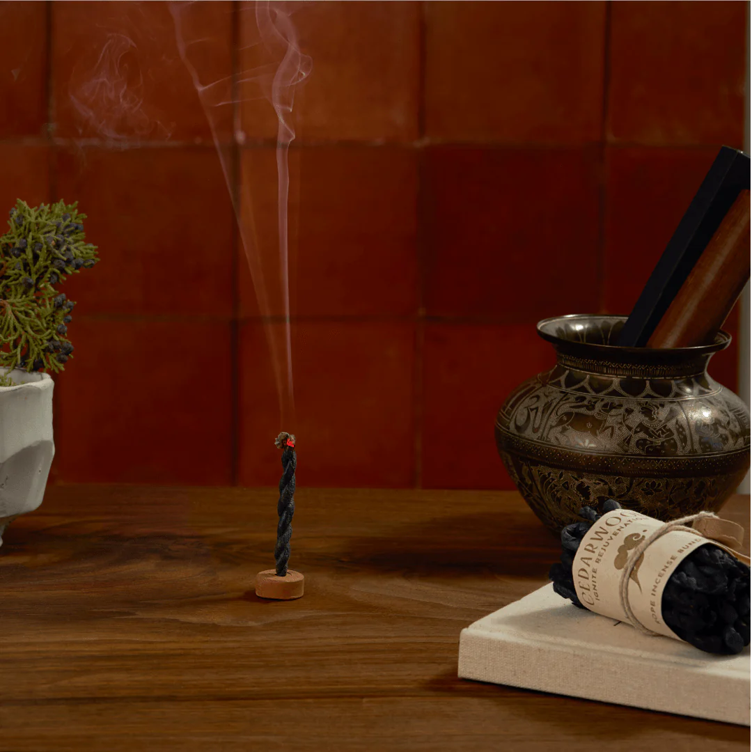 Cedarwood Rope Incense Bundle - Image 2