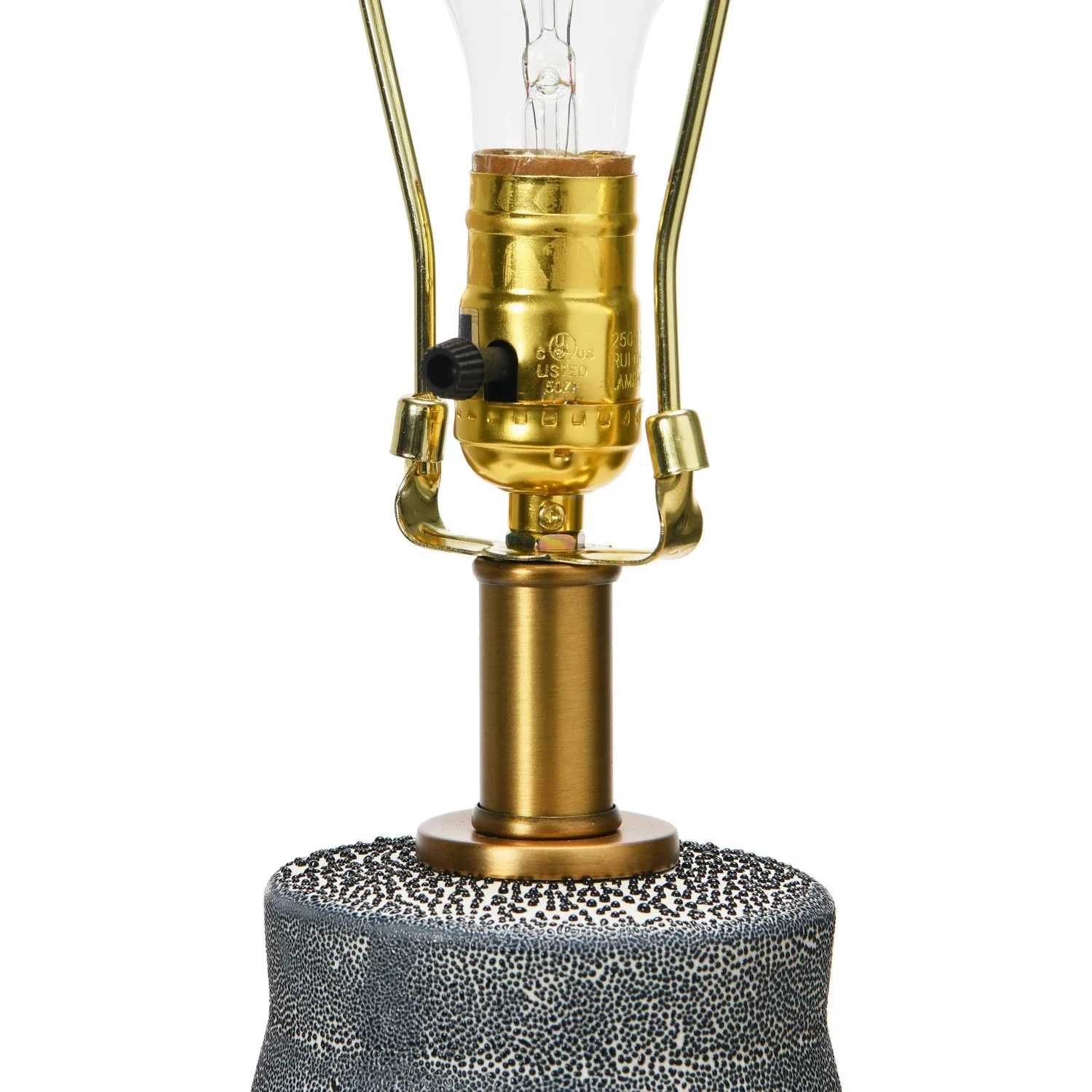 Ceramic Table Lamp With Linen Shade - Image 2