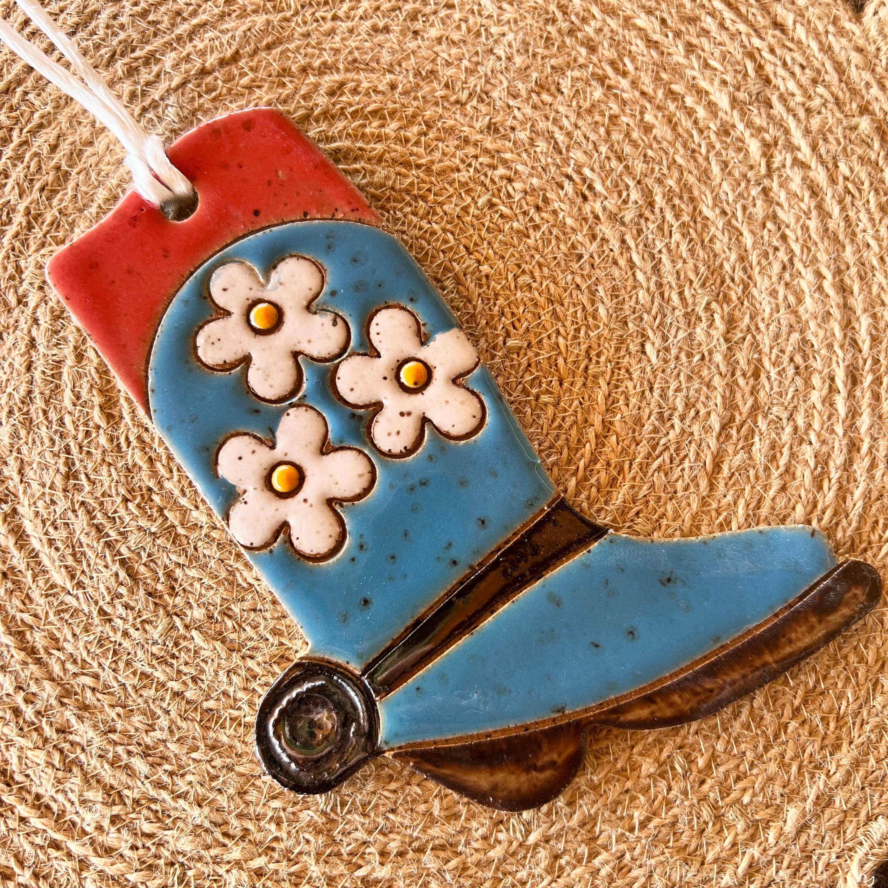 Western Boot Ceramic Ornaments - Image 3