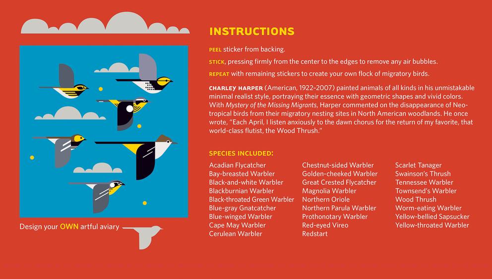 Charley Harper: A Flock of Birds Wall Decor - Image 3