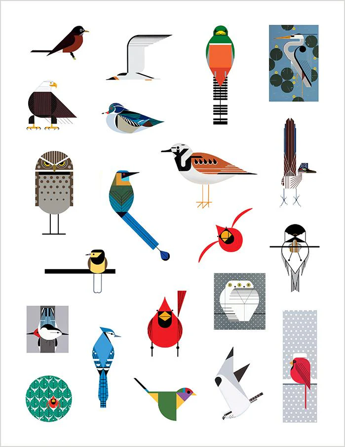 Charley Harper's Bird Sticker Book - Image 2