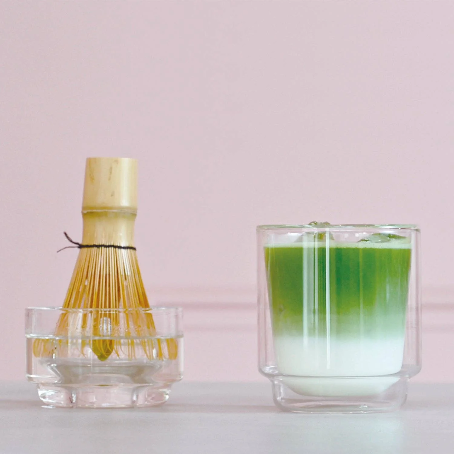 Glass Chasen Matcha Whisk Stand & Bowl - Image 3