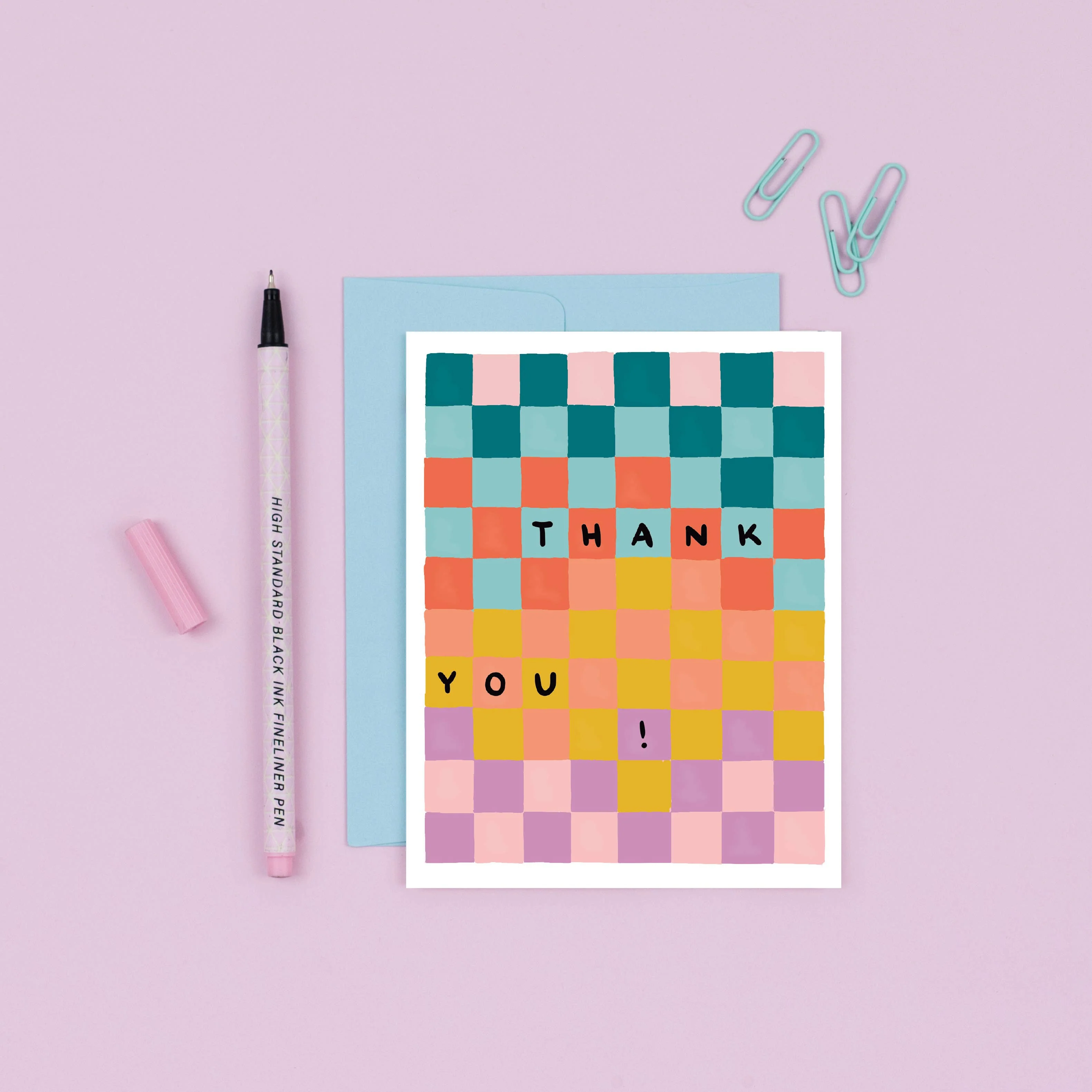 Checkerboard Thank You Card - Image 2
