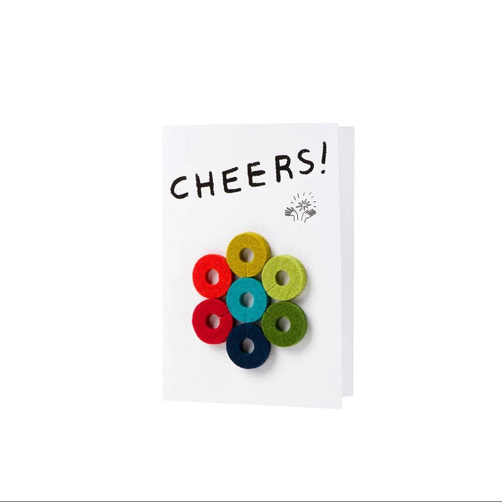 Wine-Ote's Merino Wool Felt Wine Markers: Cheers - Image 10