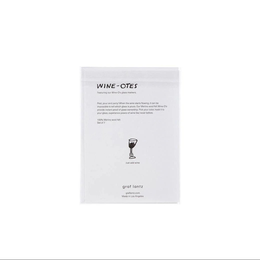 Wine-Ote's Merino Wool Felt Wine Markers: Cheers - Image 11