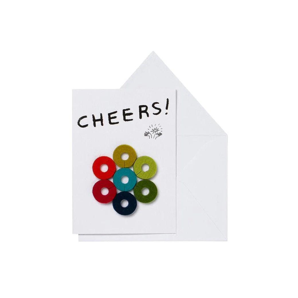 Wine-Ote's Merino Wool Felt Wine Markers: Cheers - Image 4