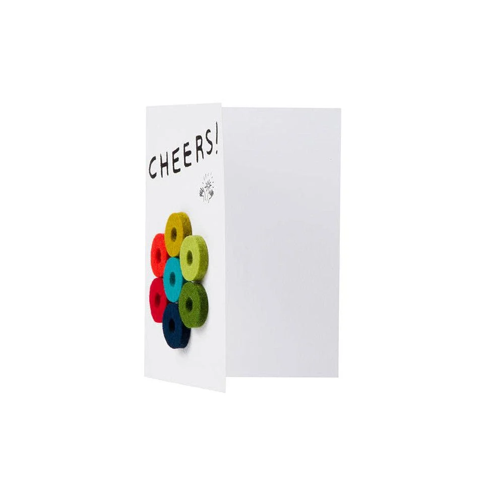 Wine-Ote's Merino Wool Felt Wine Markers: Cheers - Image 5
