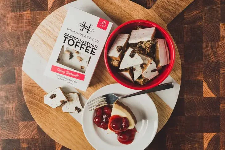 Oregon Hazelnut Toffee: Cherry Cheesecake - Image 2