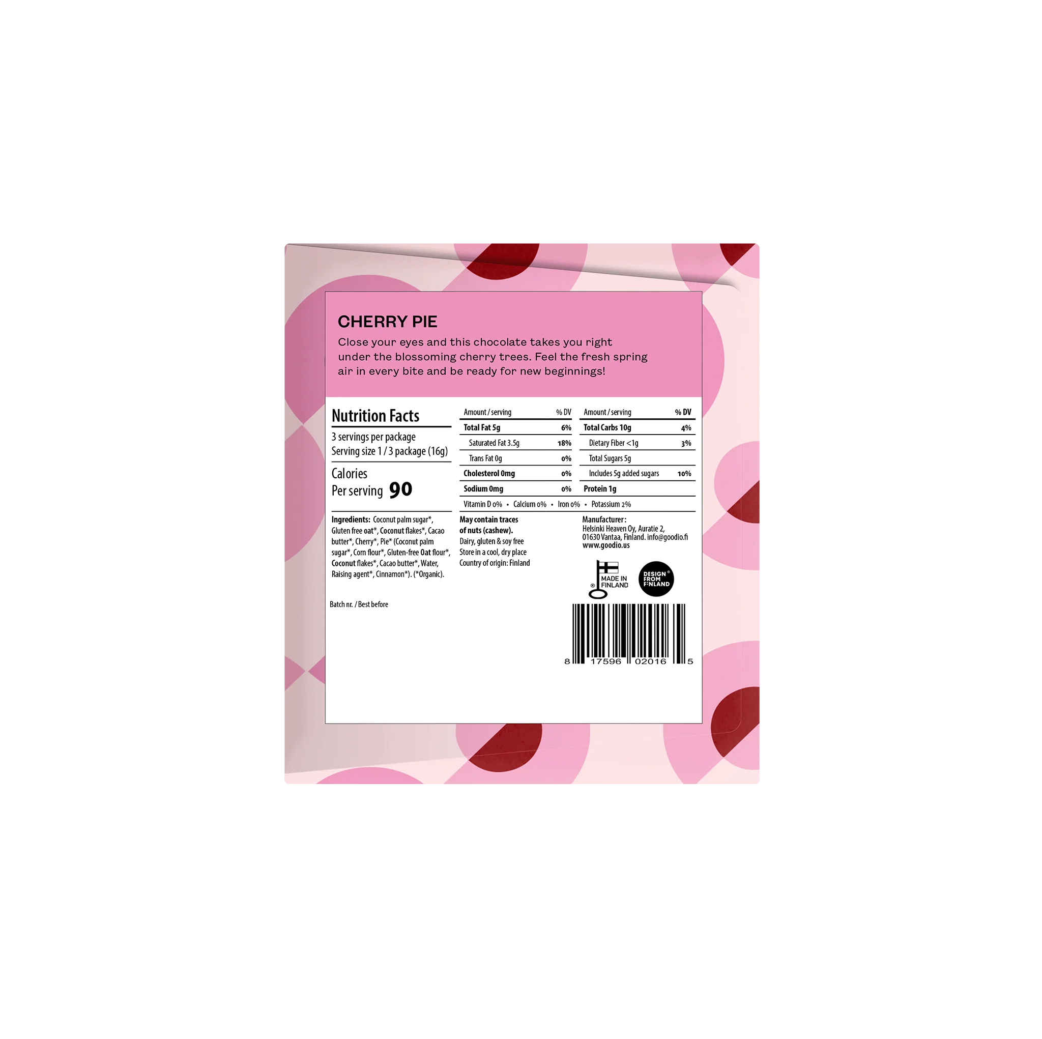 Cherry Pie White Chocolate Bar - Image 3