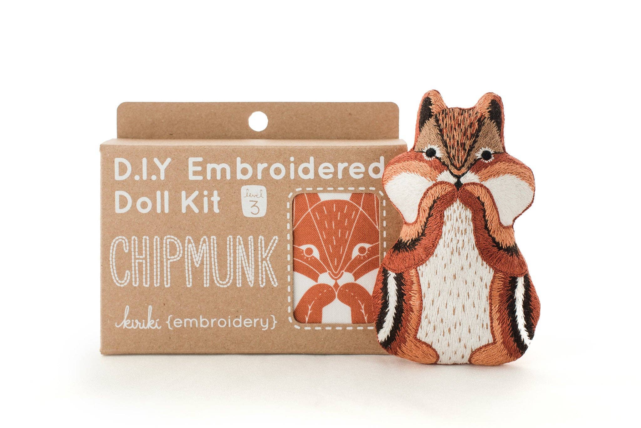 Stuffed Chipmunk Embroidery Kit