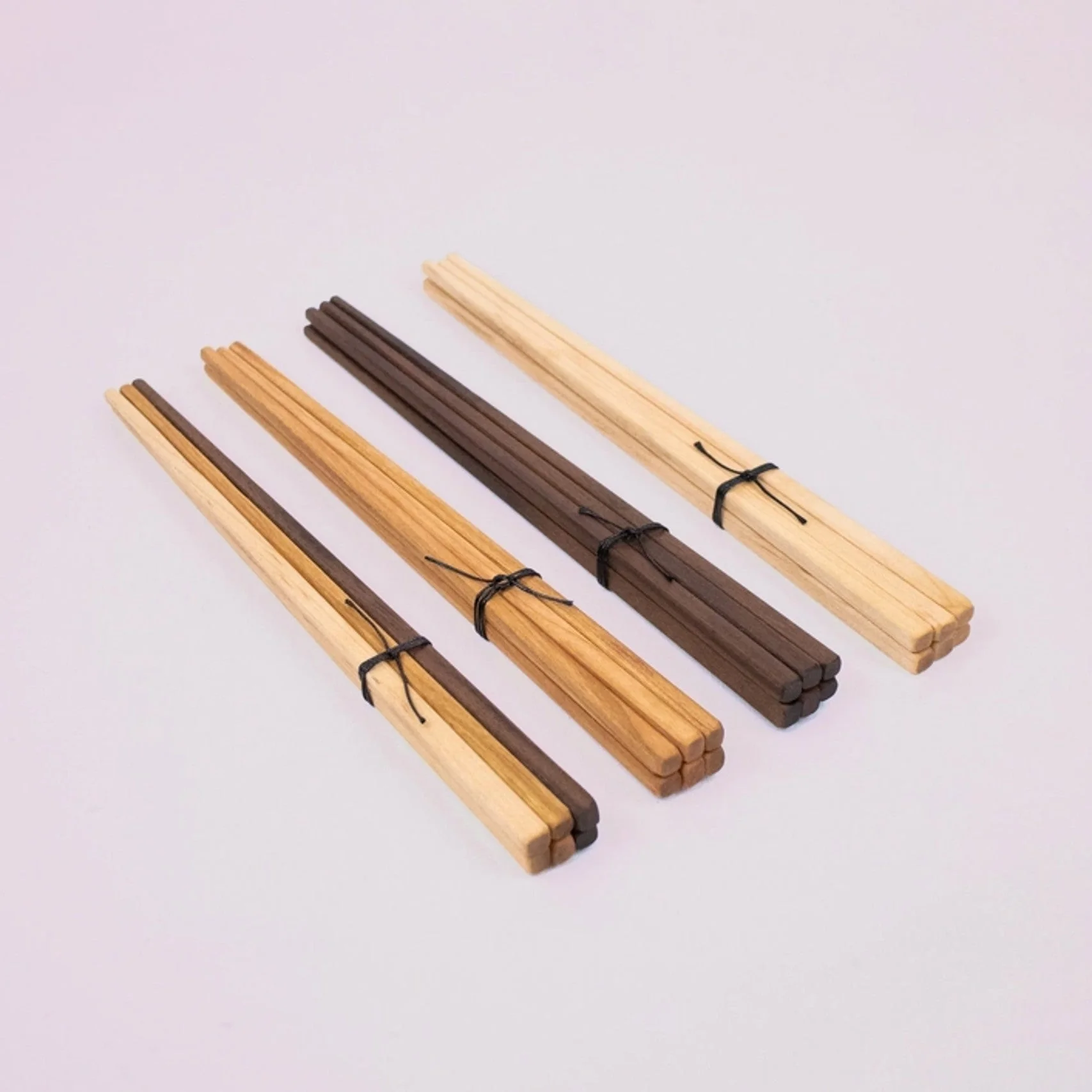 Wood Chopsticks Set - 3 pairs - Image 2