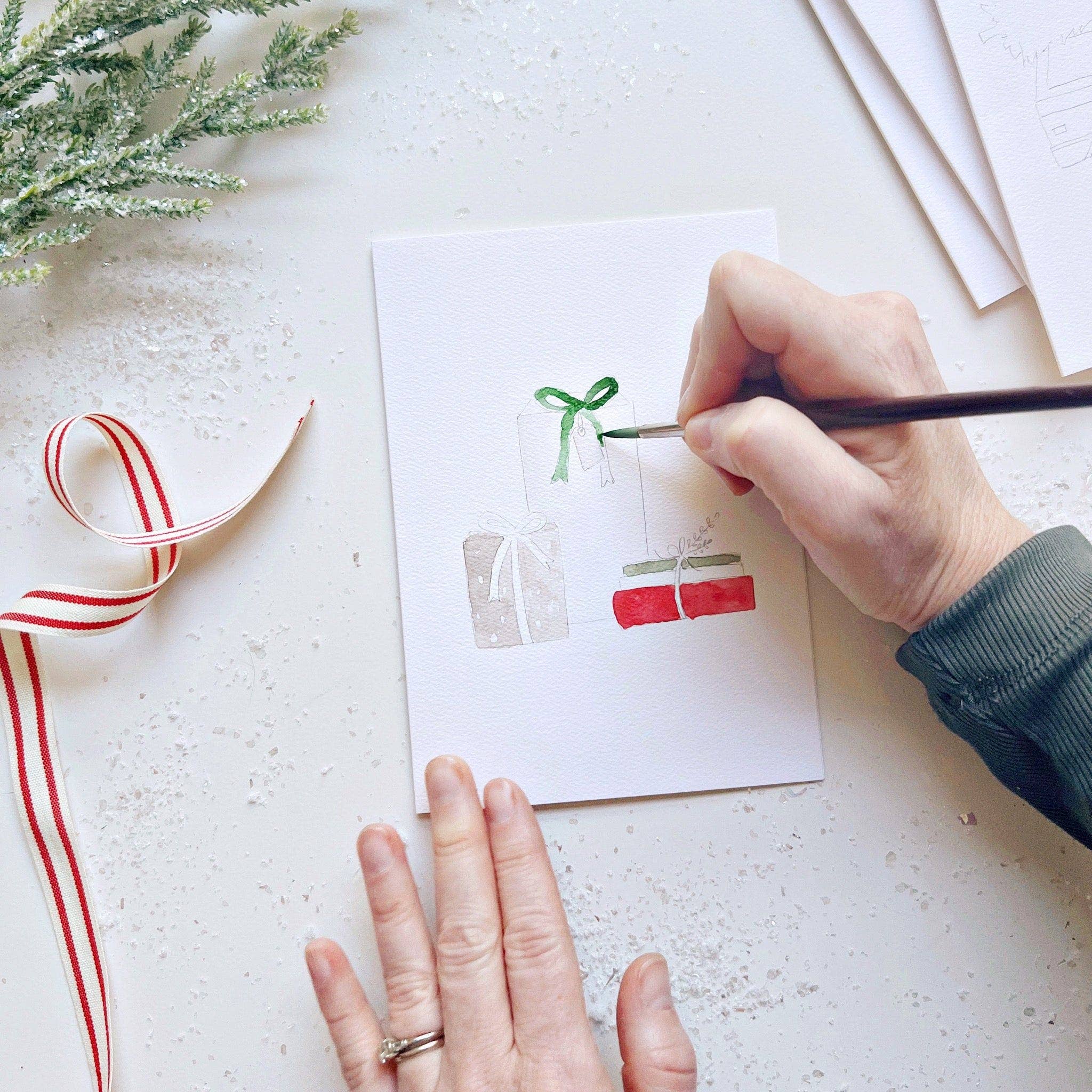 Christmas Cheer Paintable Notecards - Image 10