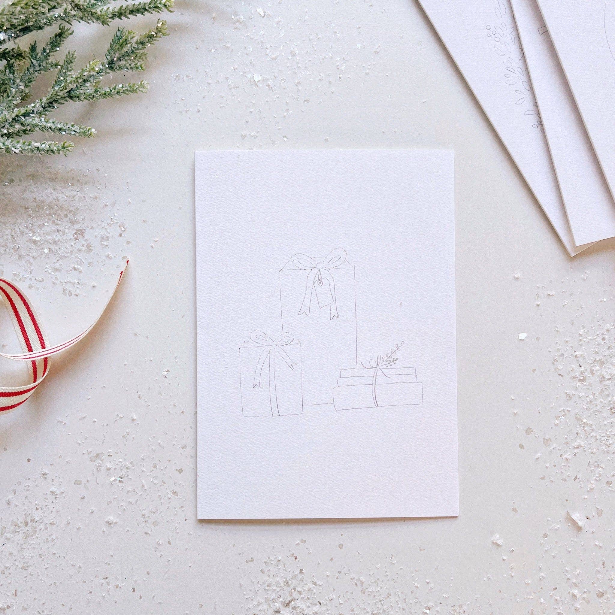 Christmas Cheer Paintable Notecards - Image 11