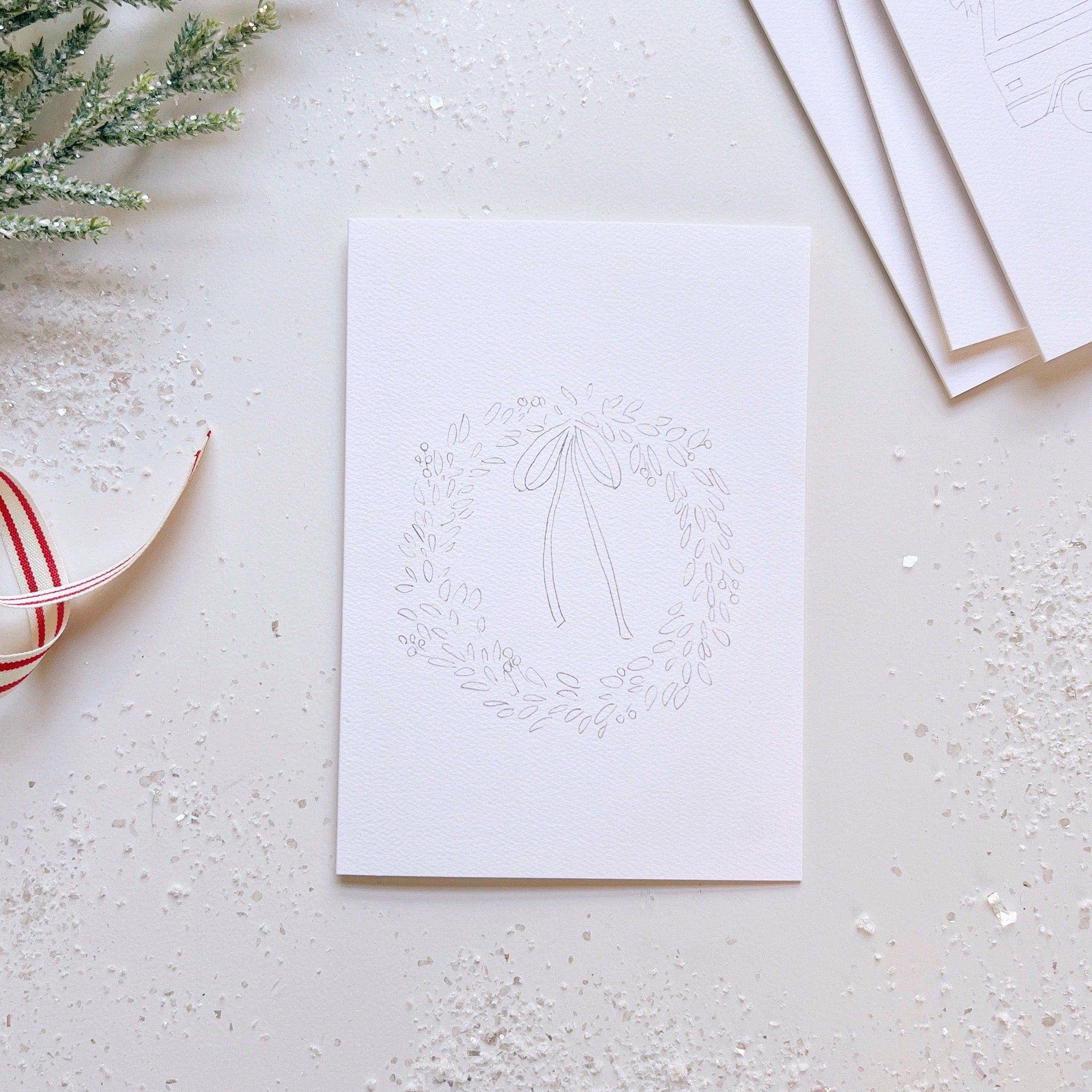 Christmas Cheer Paintable Notecards - Image 14