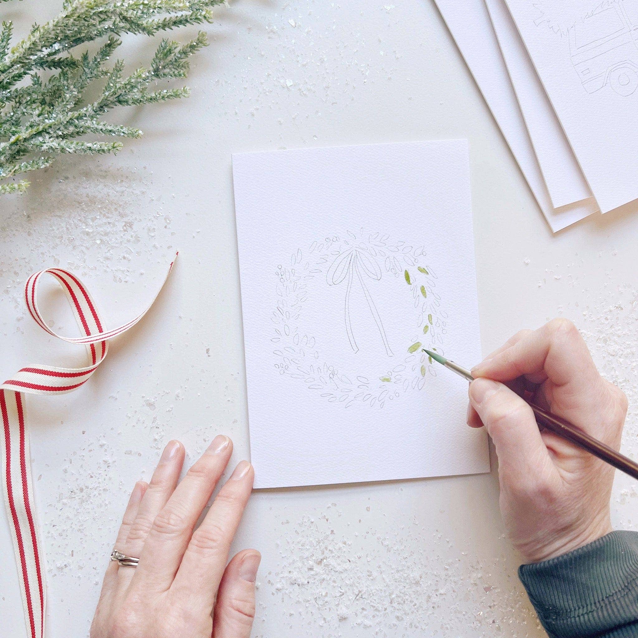 Christmas Cheer Paintable Notecards - Image 6