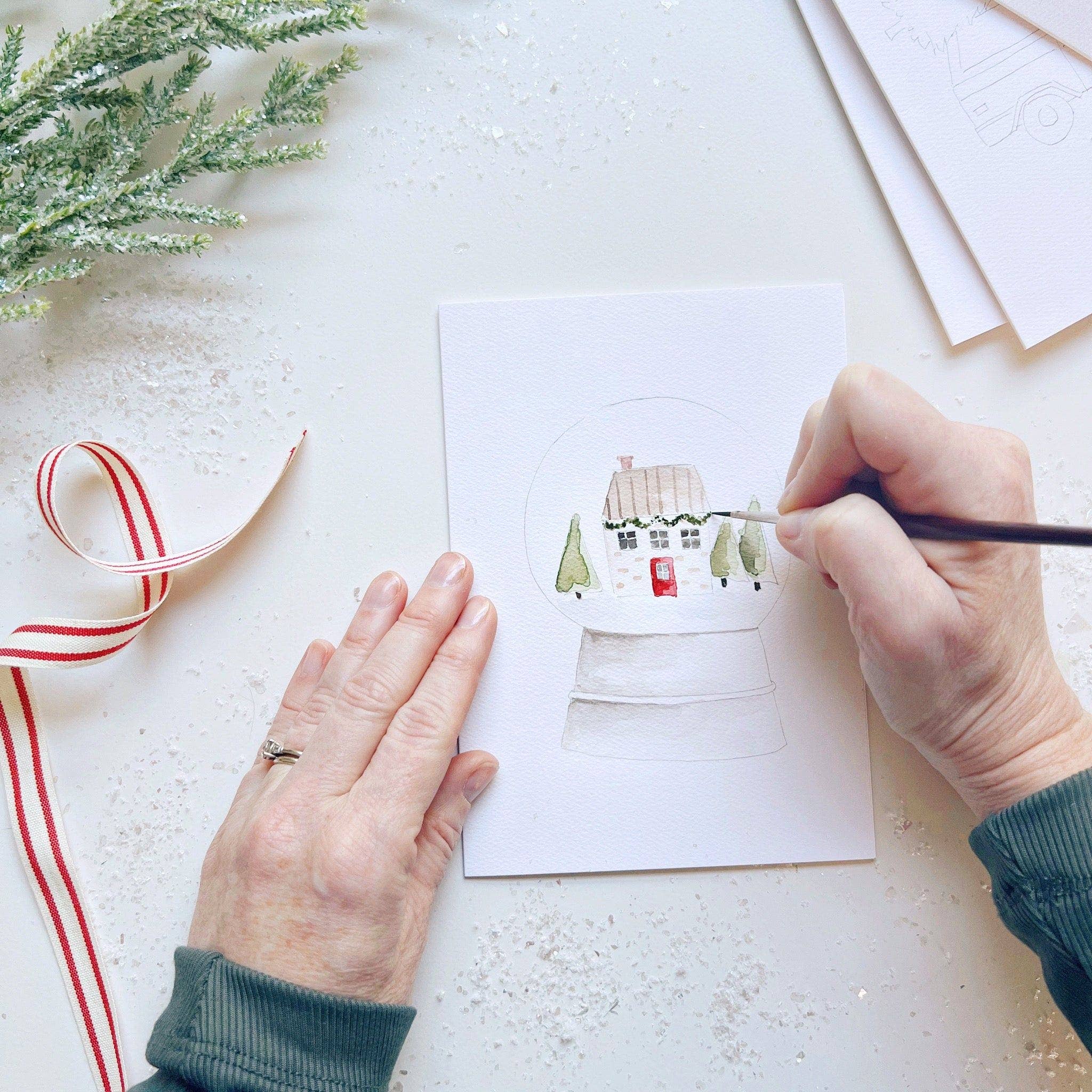 Christmas Cheer Paintable Notecards - Image 7