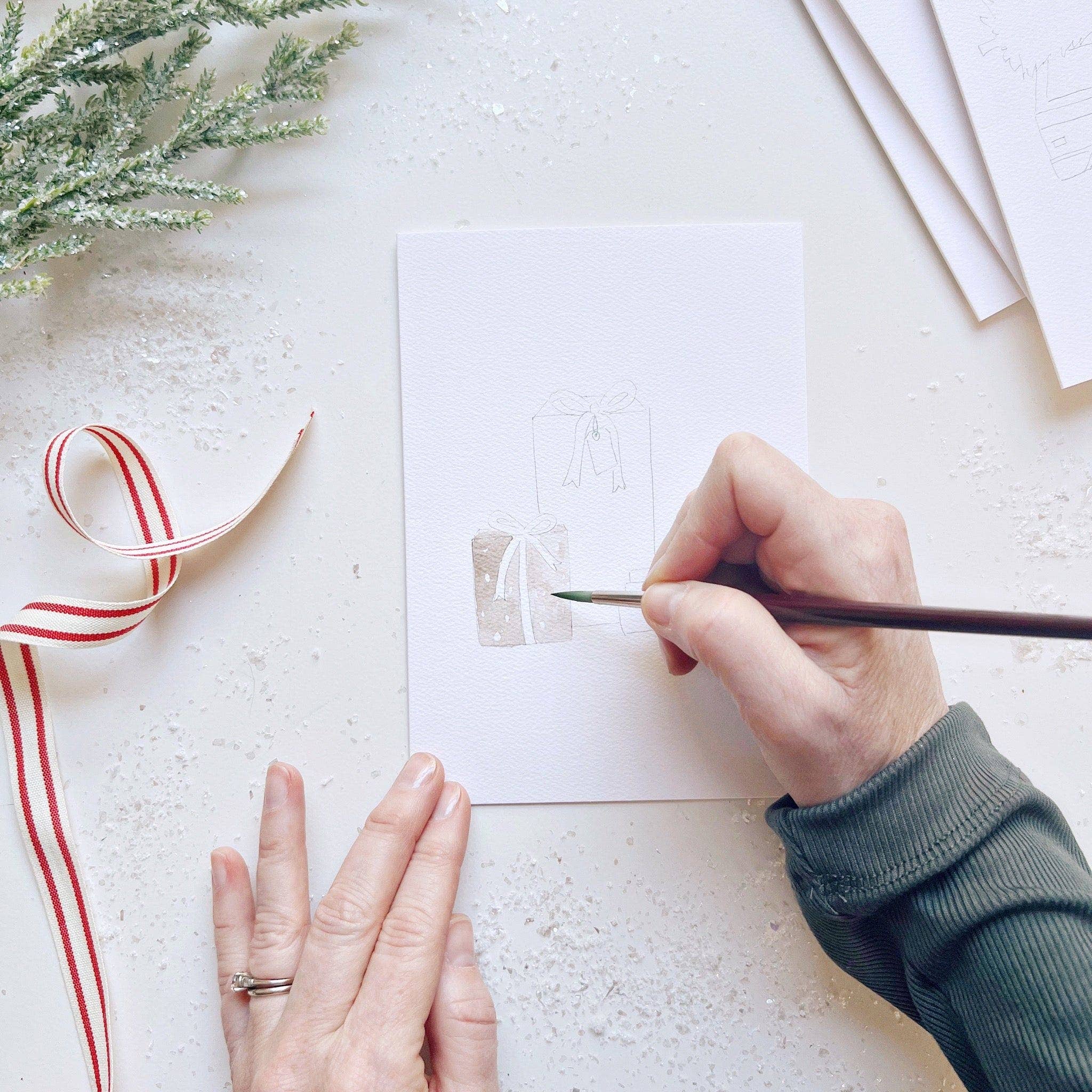 Christmas Cheer Paintable Notecards - Image 9