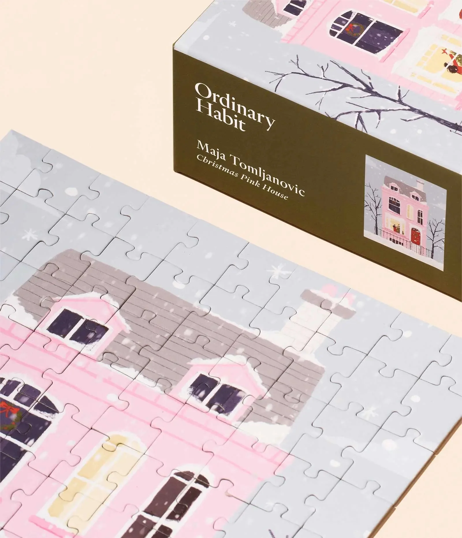 Christmas Pink House Puzzle - Image 2