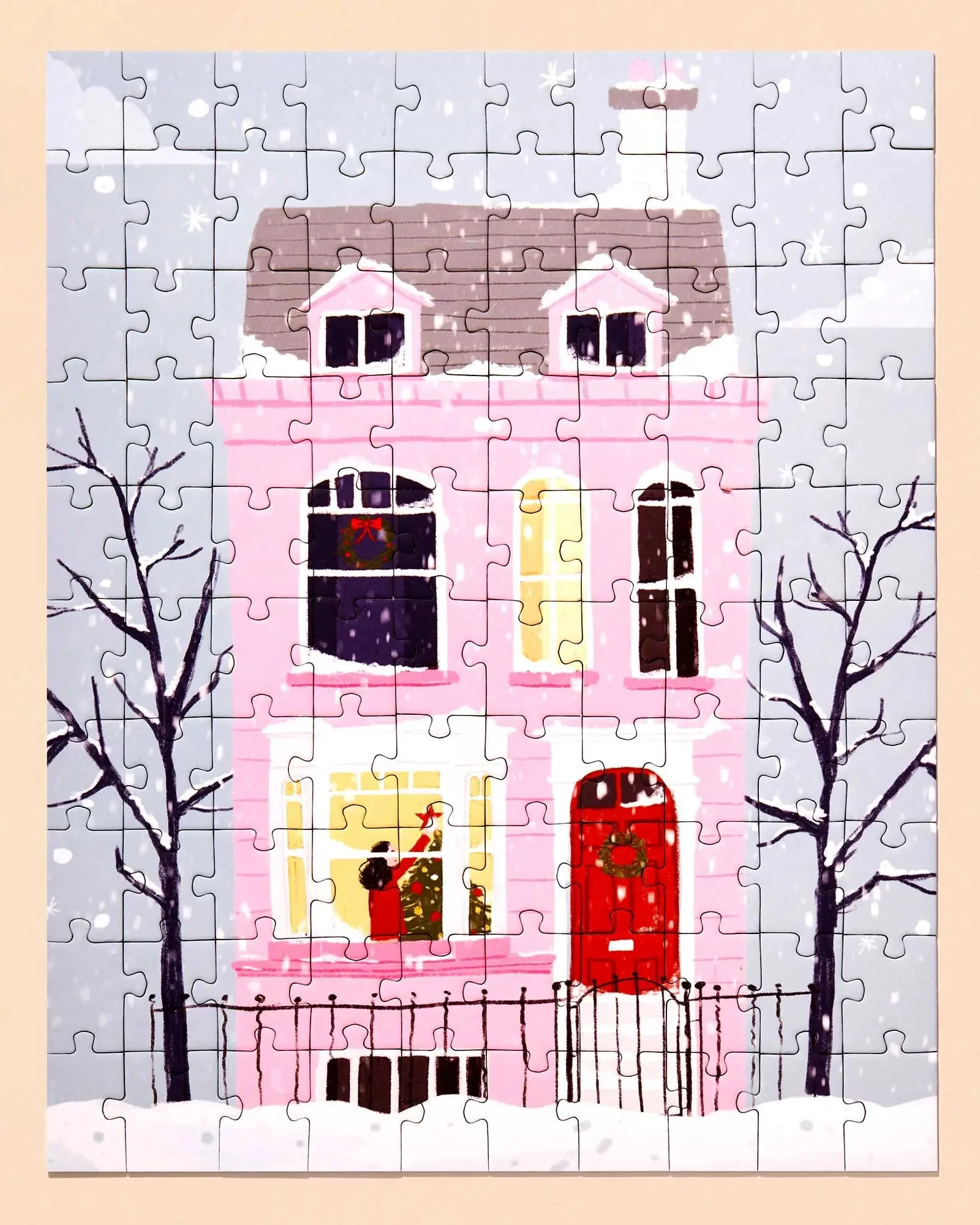 Christmas Pink House Puzzle - Image 3