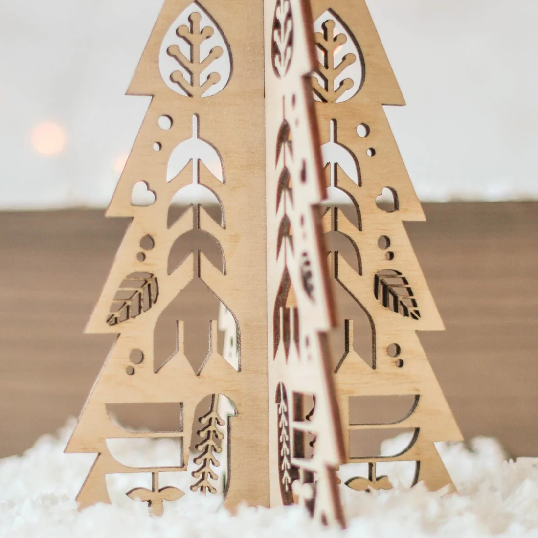 Folk Cutout Christmas Tree Set - Image 2