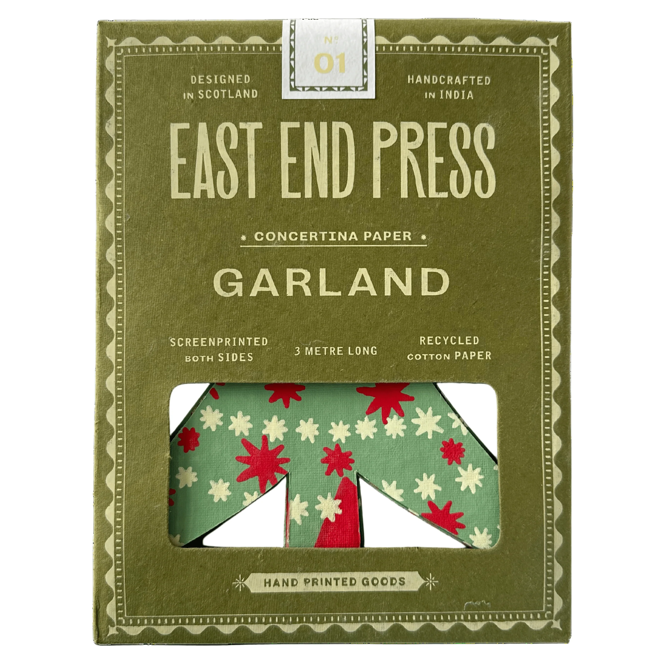 Christmas Trees Folded Garland - Image 2