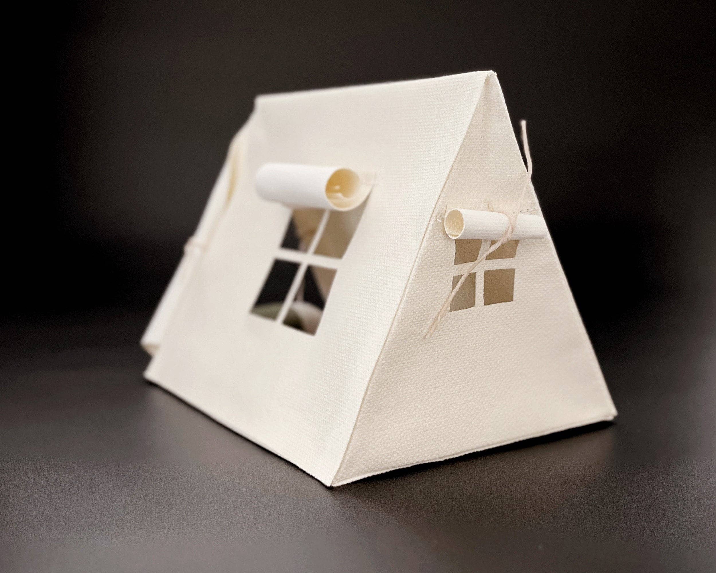 Miniature Canvas Doll Camping Tent - Image 3