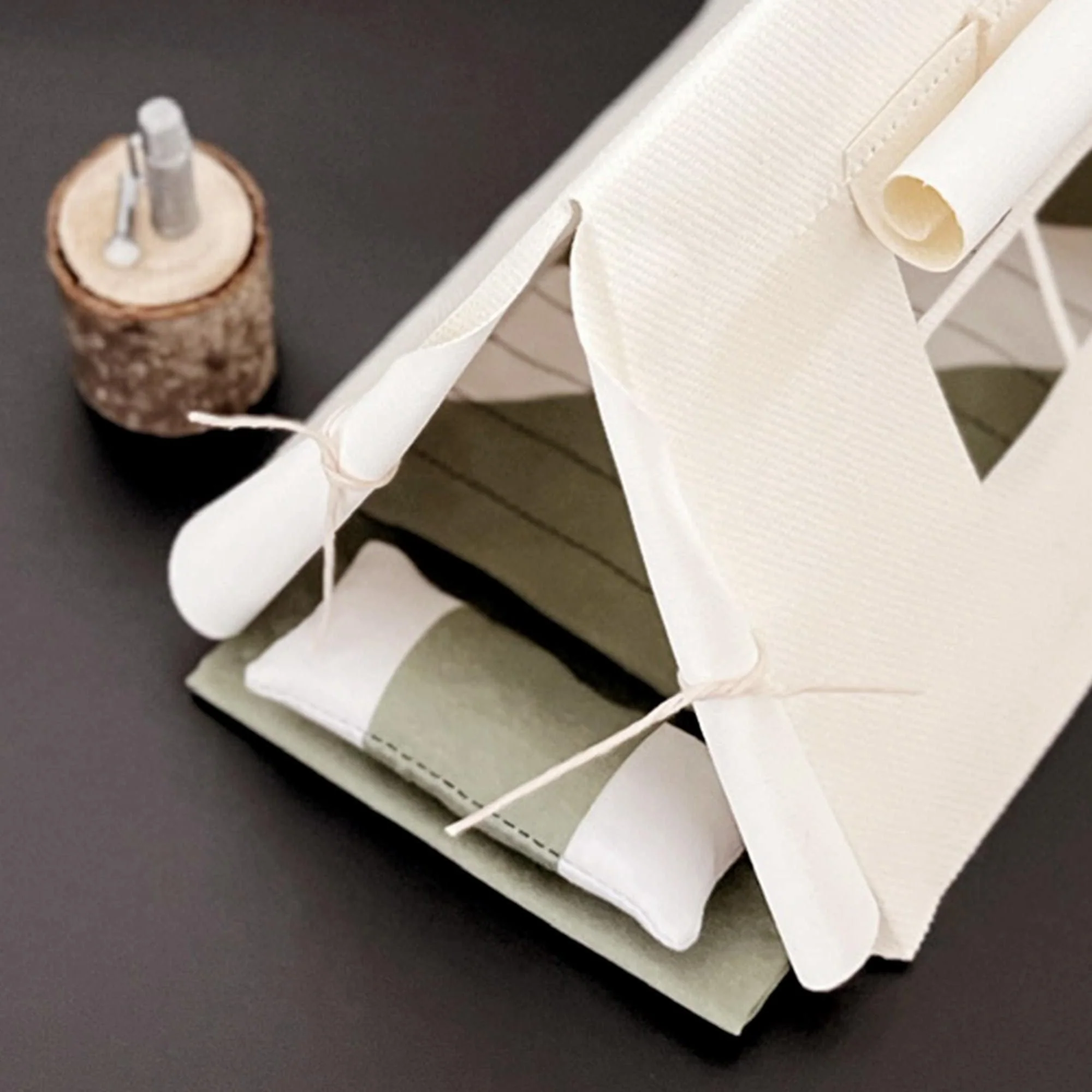 Miniature Canvas Doll Camping Tent - Image 6