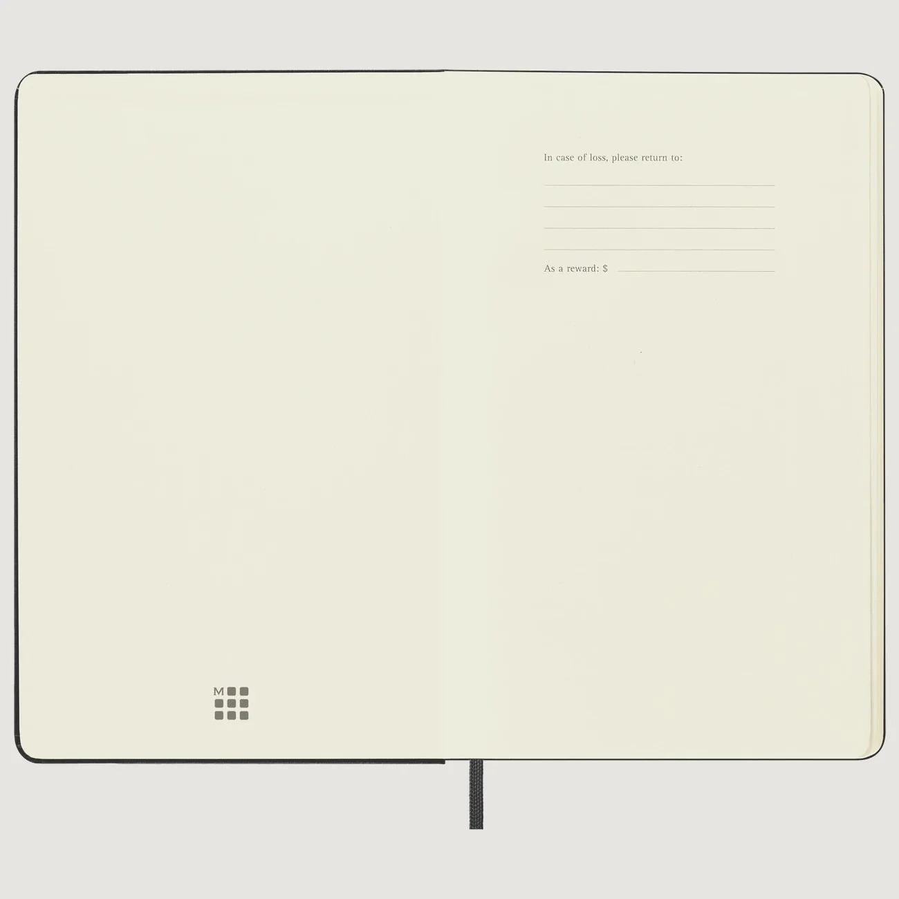 Classic Plain Hardcover Notebook: Pocket - Image 3