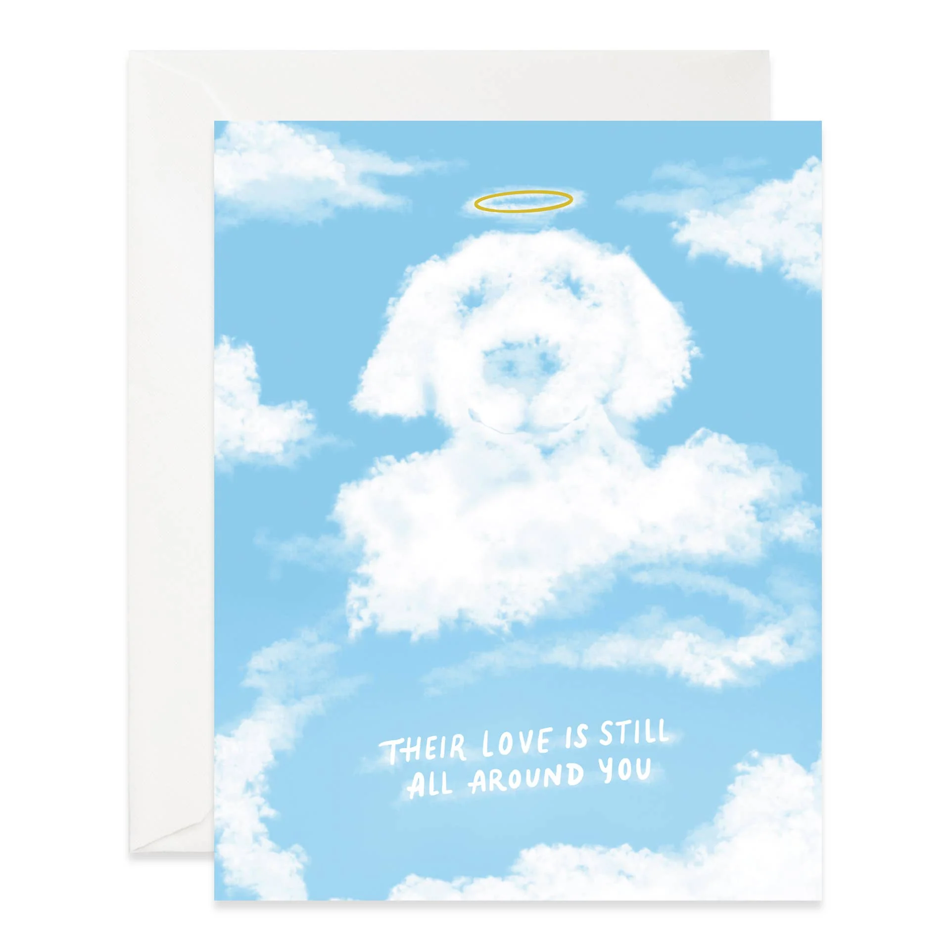 Cloud Dog Sympathy Card
