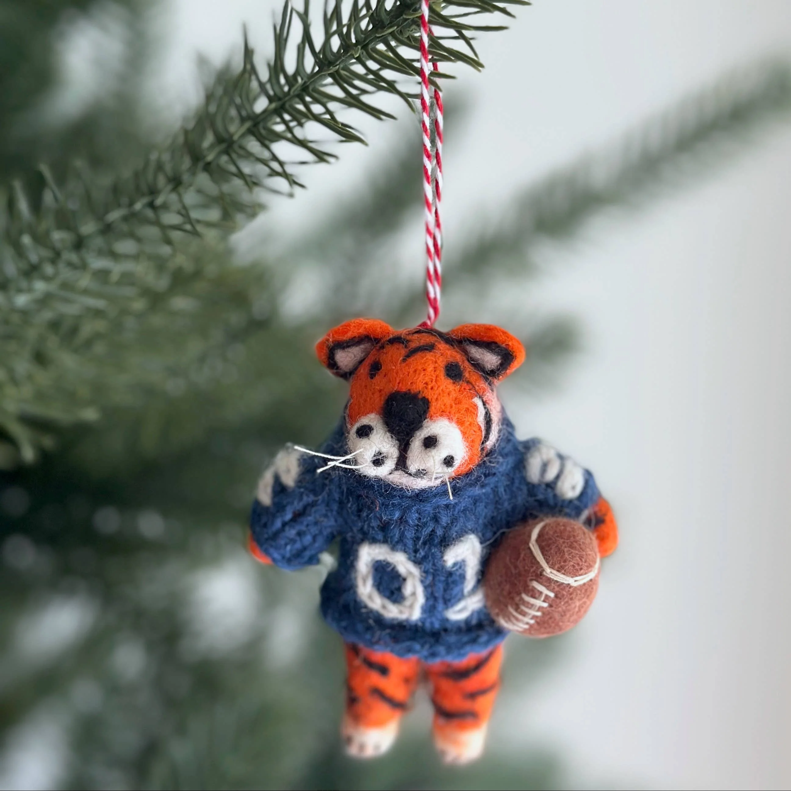 Football Tiger Ornament - Image 2
