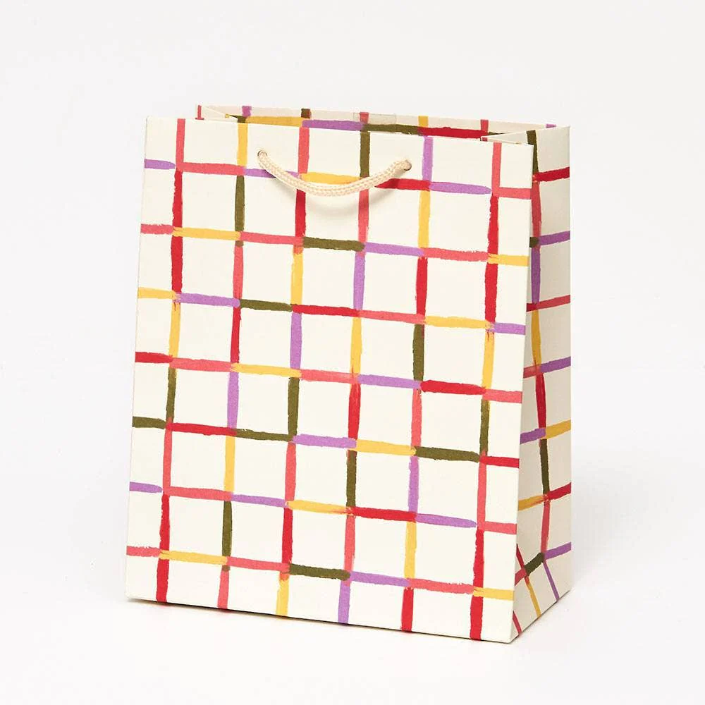 Colorful Grid Gift Bag - Image 2