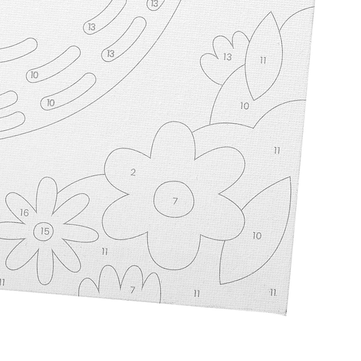 Happy Sloth Colorific Canvas Paint by Number Kit - Image 5