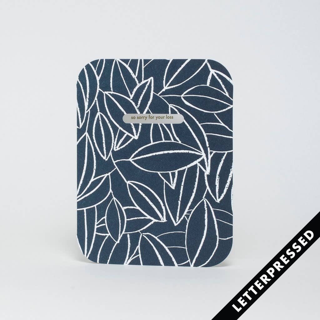 Leaves Sympathy Card - Image 2